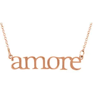 14K Rose "Amore" 16.25" Necklace