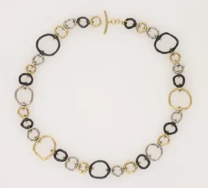 18K Gold Sarah Graham Pebble Large Link Necklace