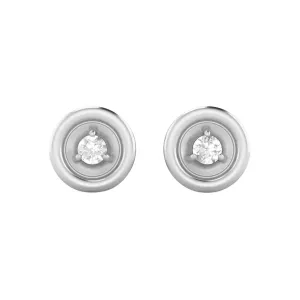 2MM Round Shape Moissanite 925 Sterling Silver Tiny Circle Women Stud Earrings