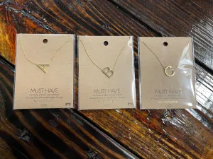 Along you Came Small Initial Necklace