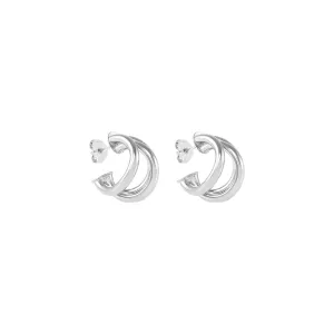 Astrid Hoop Earrings - Silver