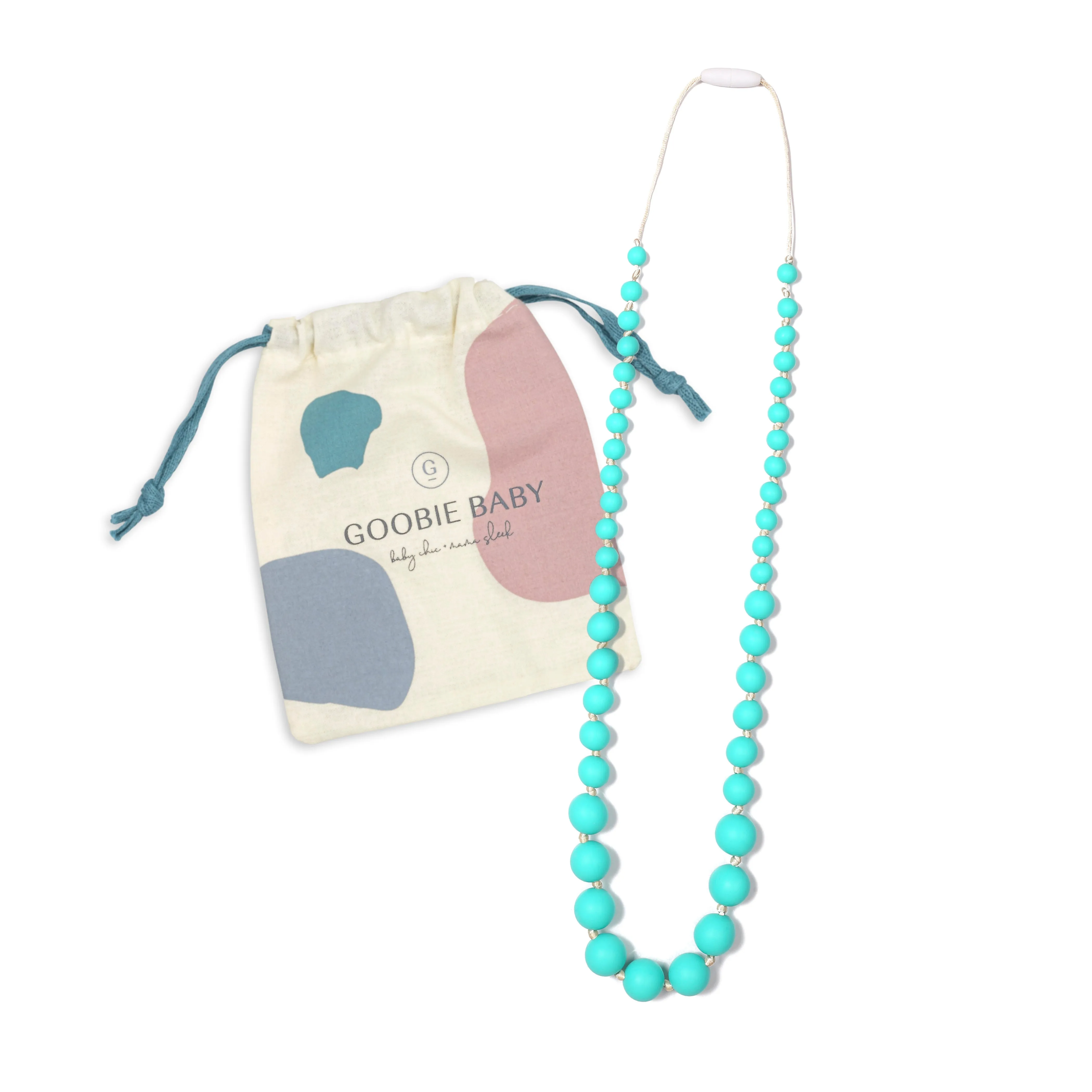 Audrey Teething Necklace - Turquoise
