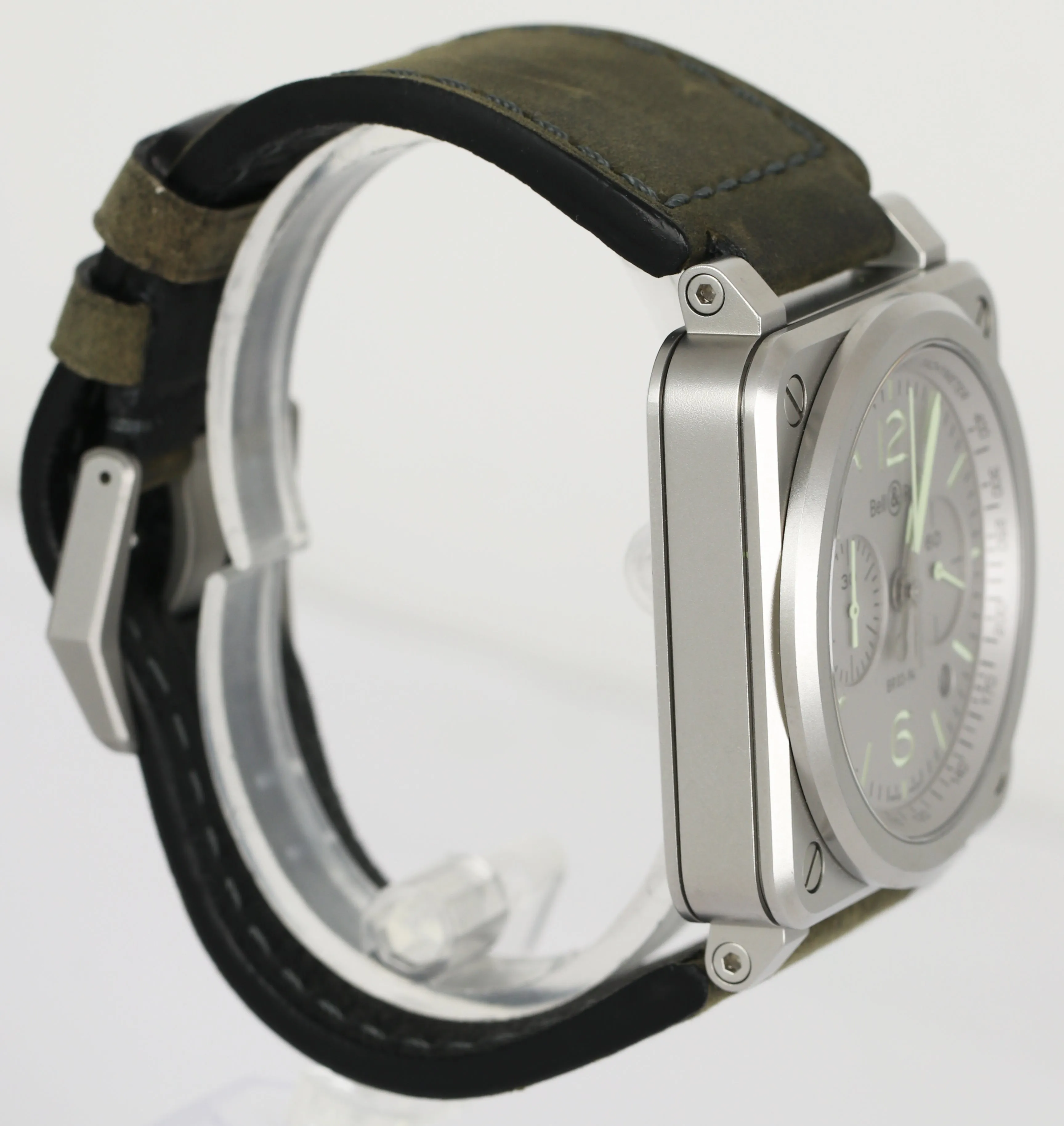 Bell & Ross BR 03-94 Hologram Silver Steel Chronograph 42mm Watch BR0394