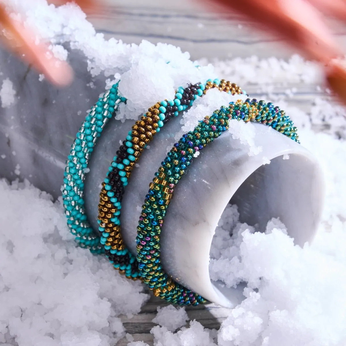 Blitzen | Himalayan Glass Bead Bracelet