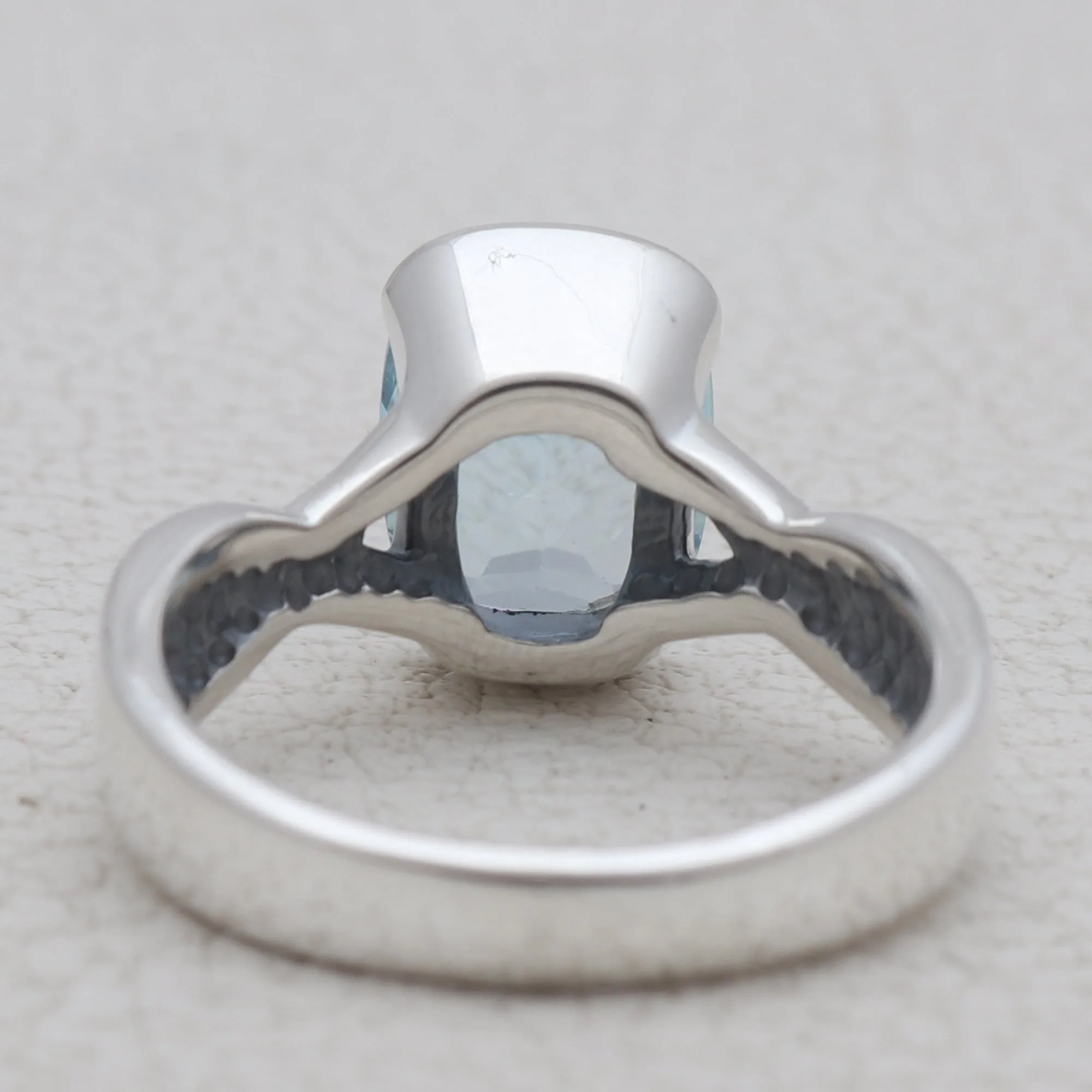 Blue Topaz Silver Rings