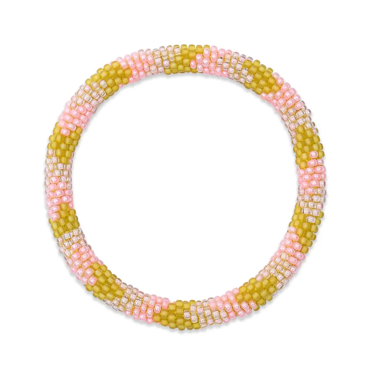 Canteloupes At Dawn | Himalayan Glass Bead Bracelet