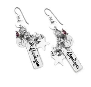 Capricorn Horoscope Gemstone Earrings