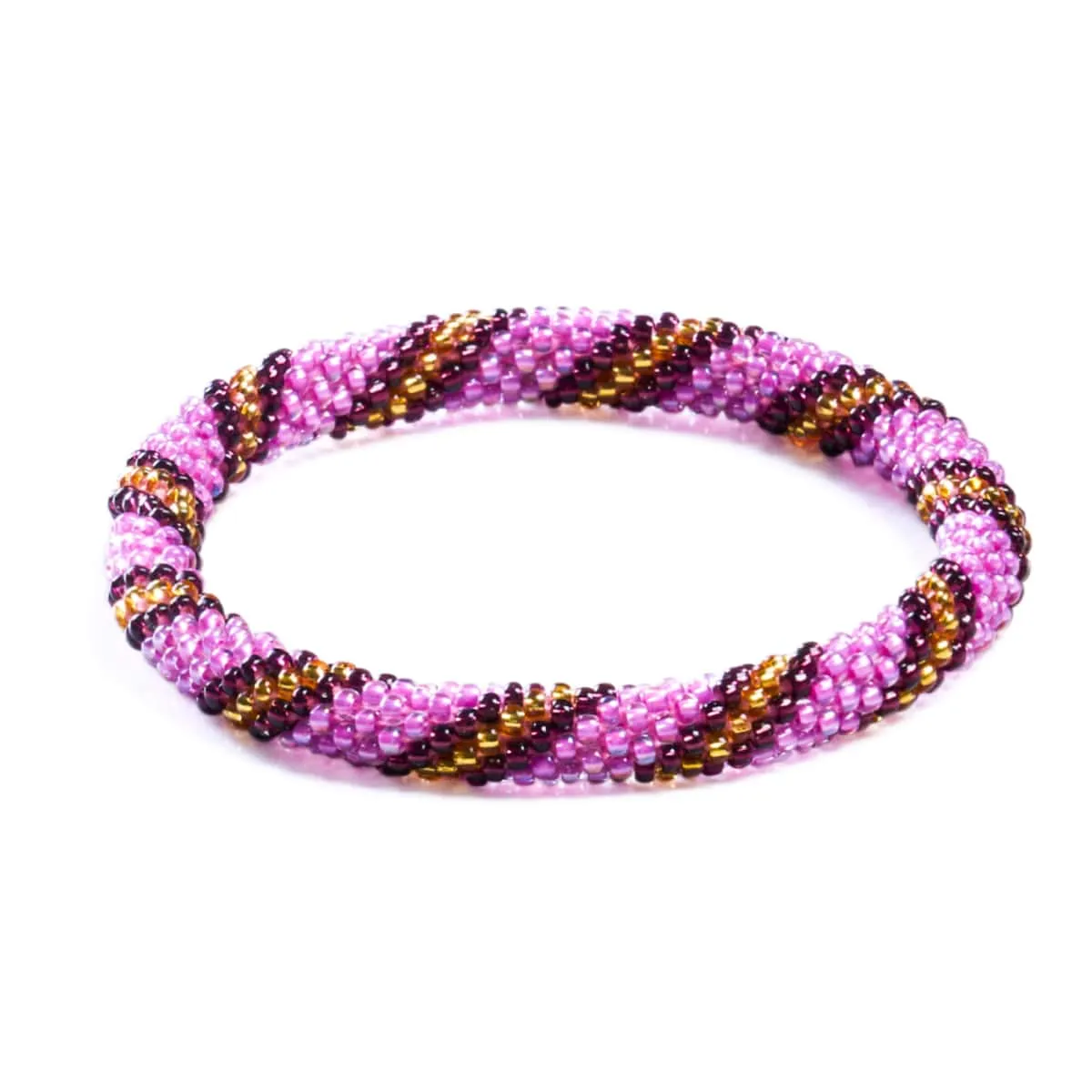 Caramel Candy Corn | Himalayan Glass Bead Bracelet