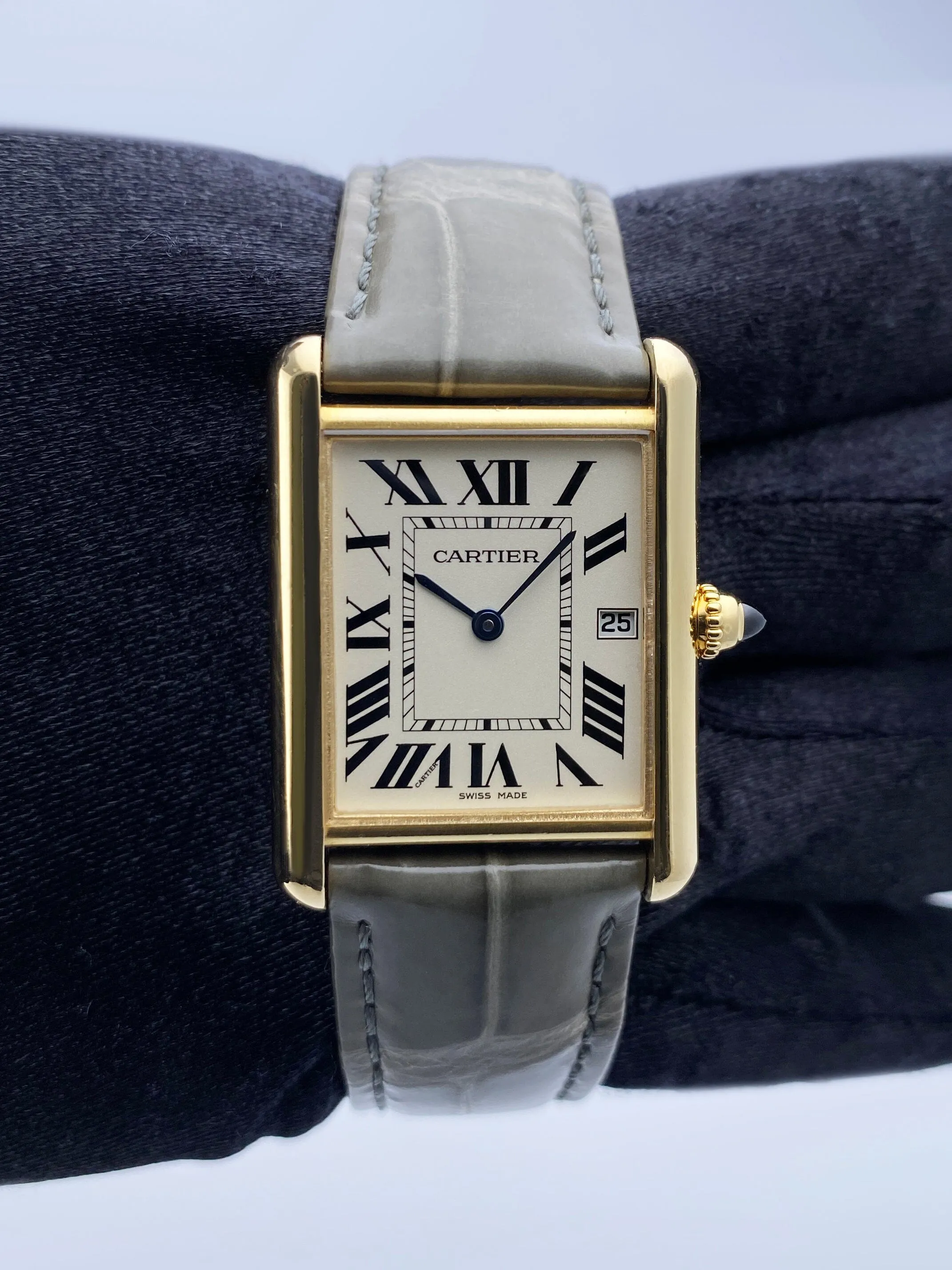 Cartier Tank Louis W1529756 18K Yellow Gold Mens Watch