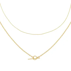 Chain Toggle Necklace Combo Set