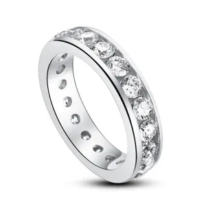 Channel Setting Diamond Eternity Band Wedding Band