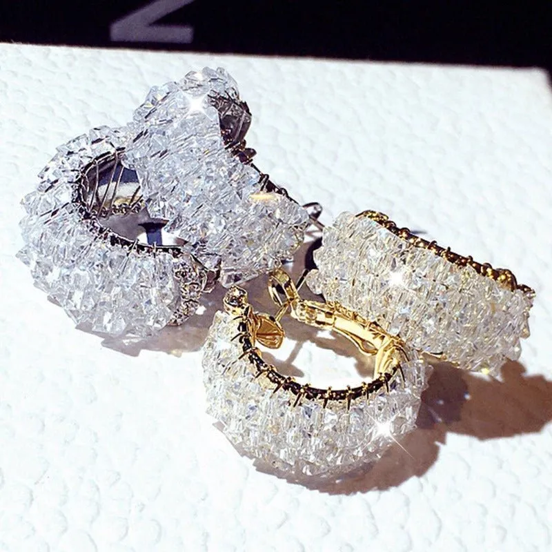 Charm Sapphire Gemstone Earrings For Women Wedding Jewelry