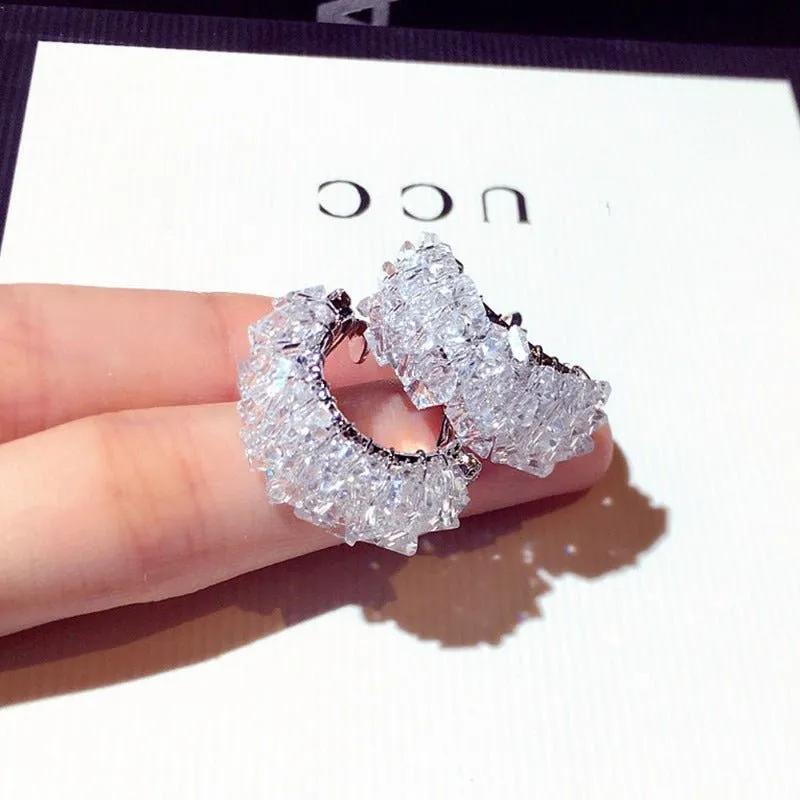 Charm Sapphire Gemstone Earrings For Women Wedding Jewelry