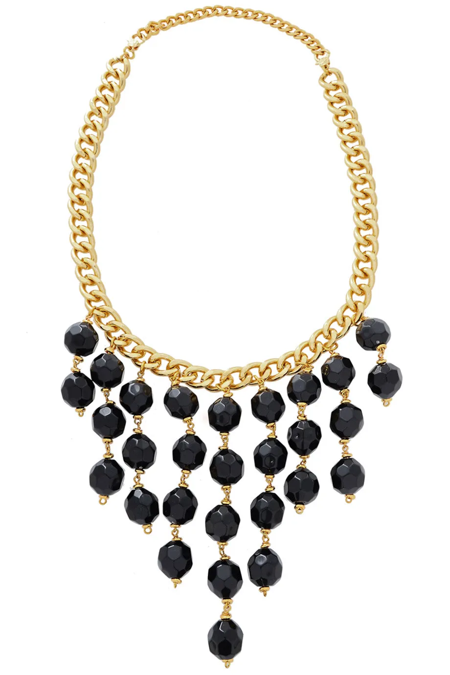 CLAIRE VANS KEMAT Gold Multi Strand Beaded Necklace