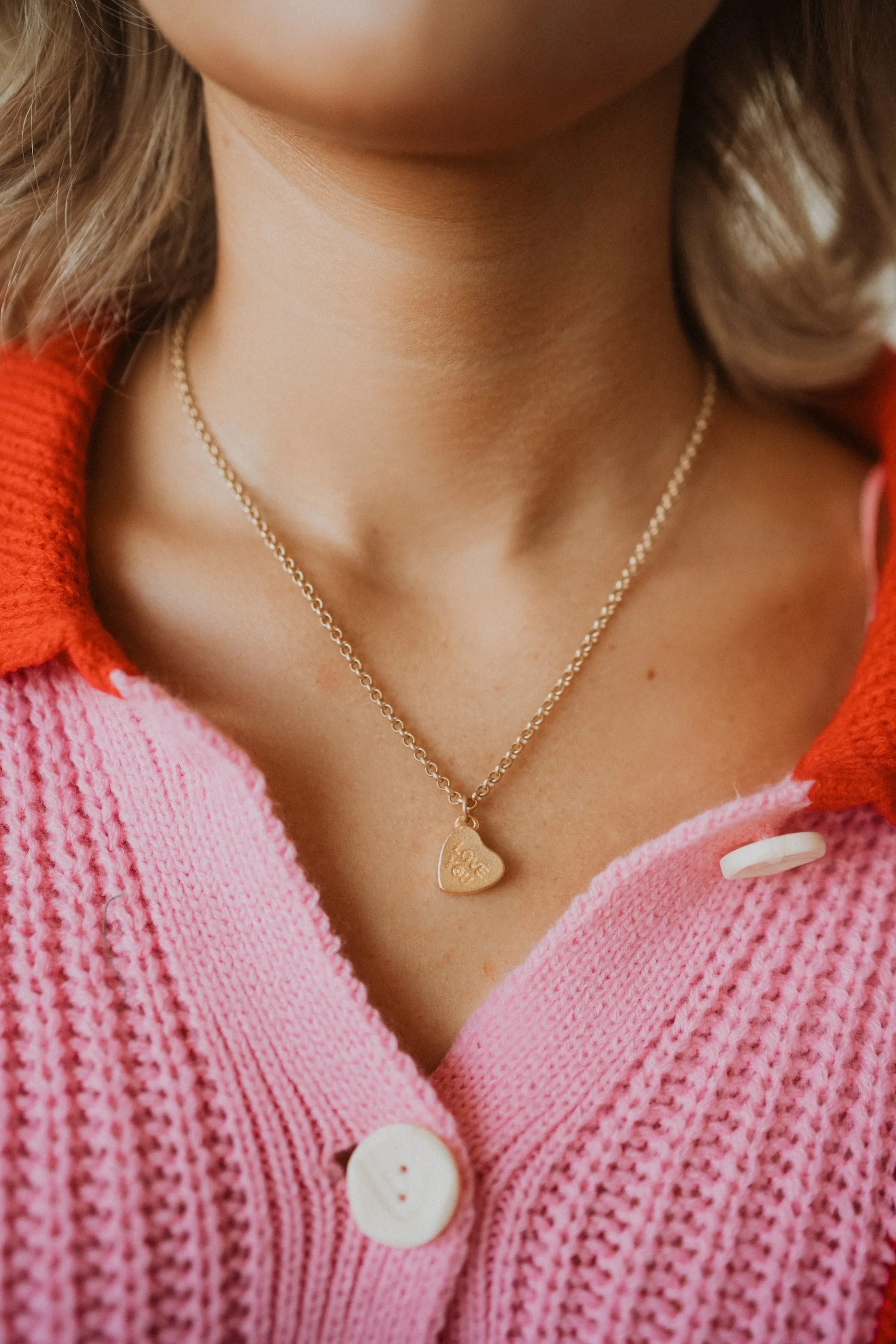 Conversation Heart Necklace