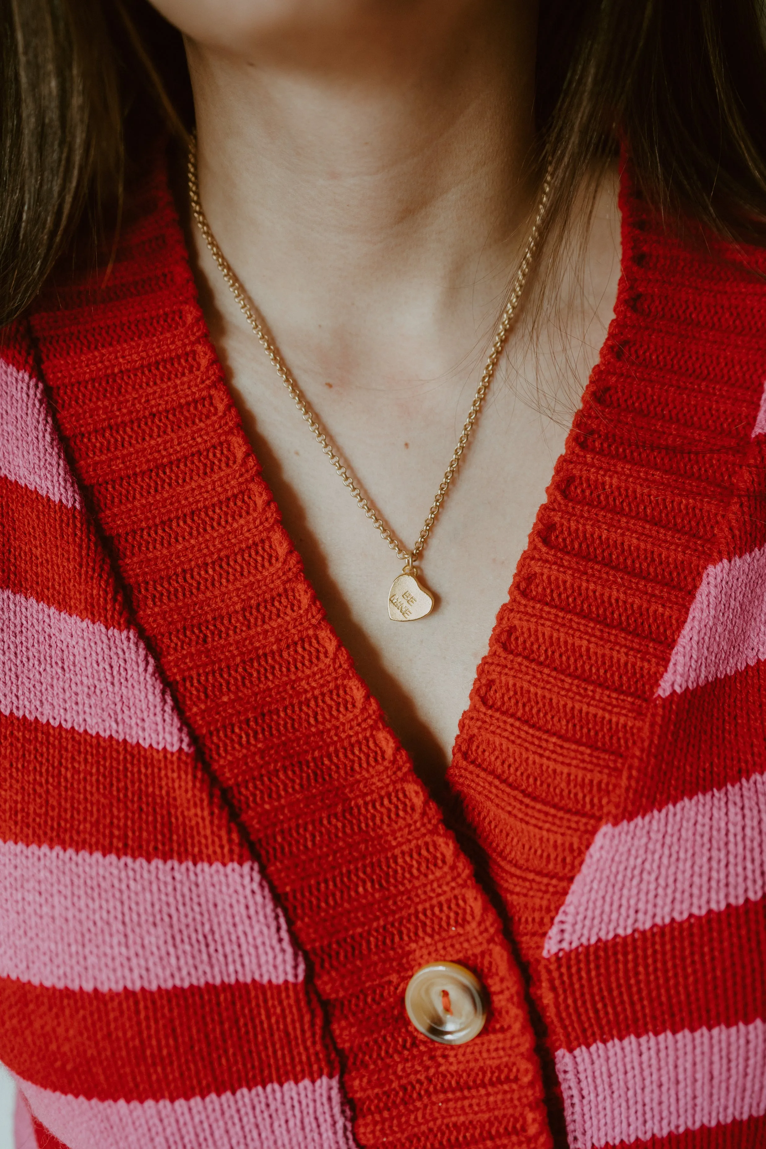 Conversation Heart Necklace