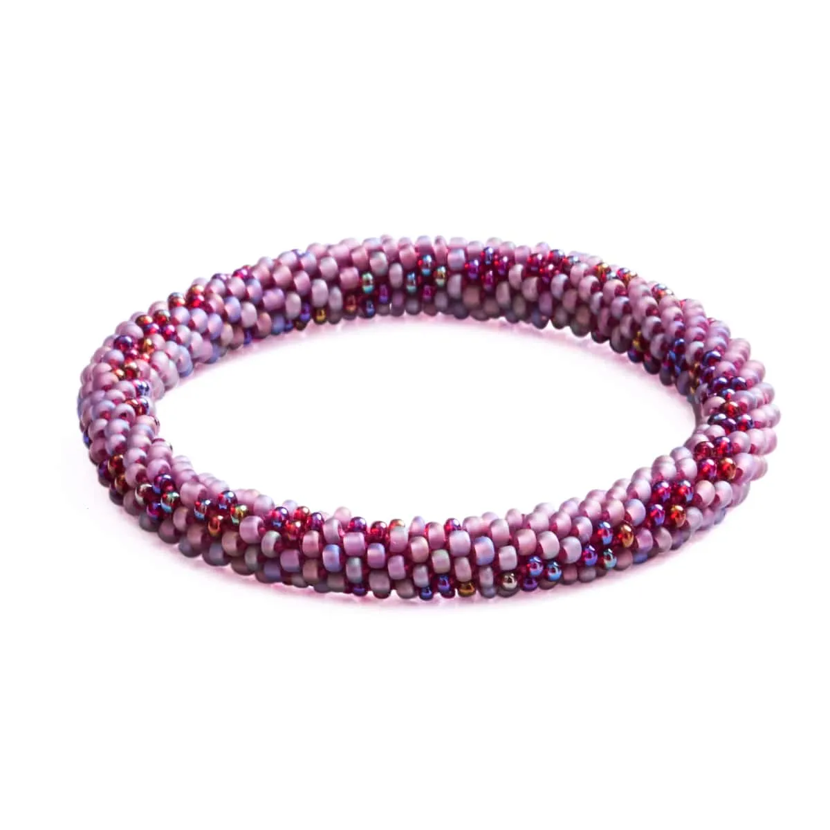 Cranberry Wreath | Himalayan Glass Bead Bracelet