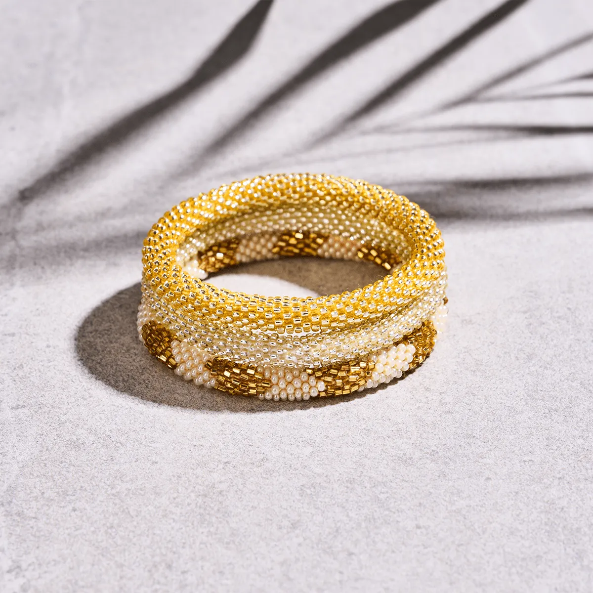 Dandelion | Himalayan Glass Bead Bracelet
