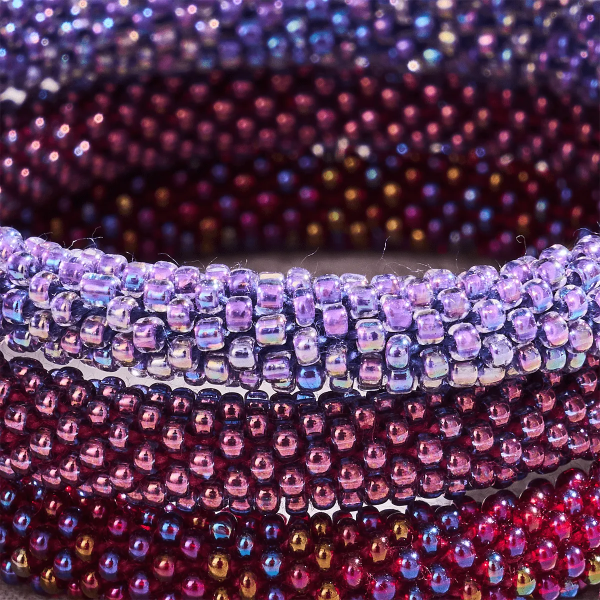 Deep Magenta | Himalayan Glass Bead Bracelet