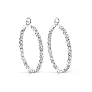 Diamond Hoop Earrings