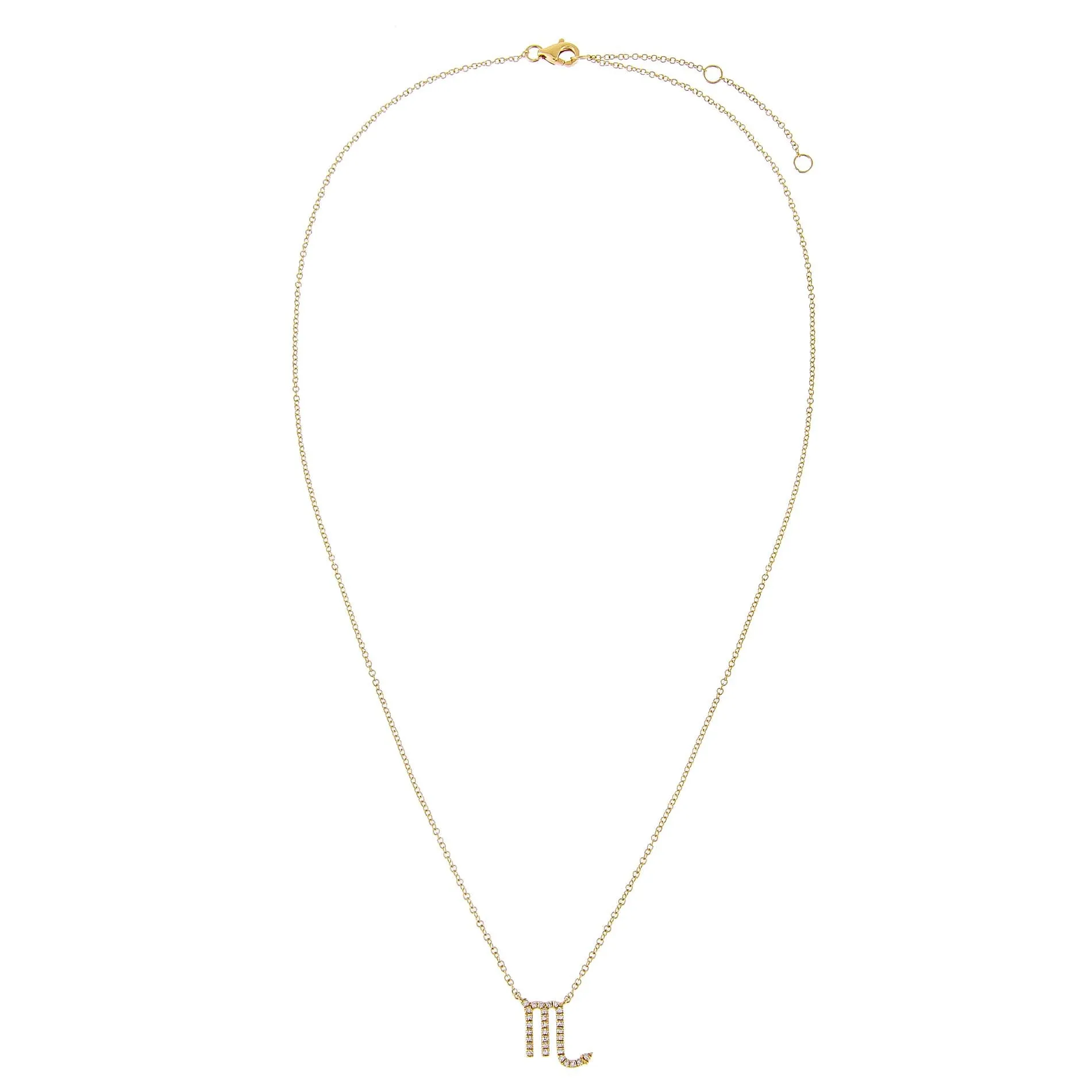 Diamond Zodiac Necklace 14K