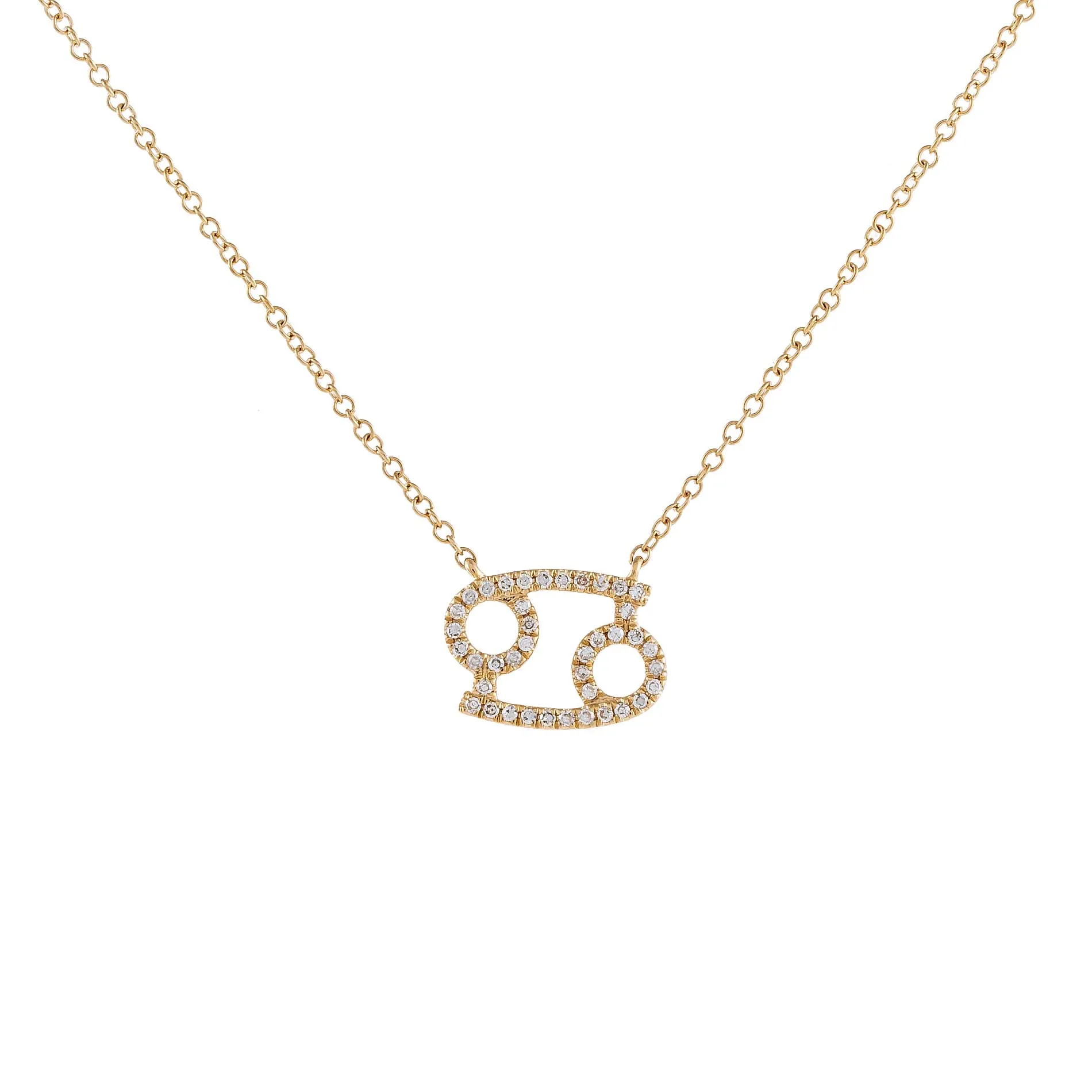 Diamond Zodiac Necklace 14K