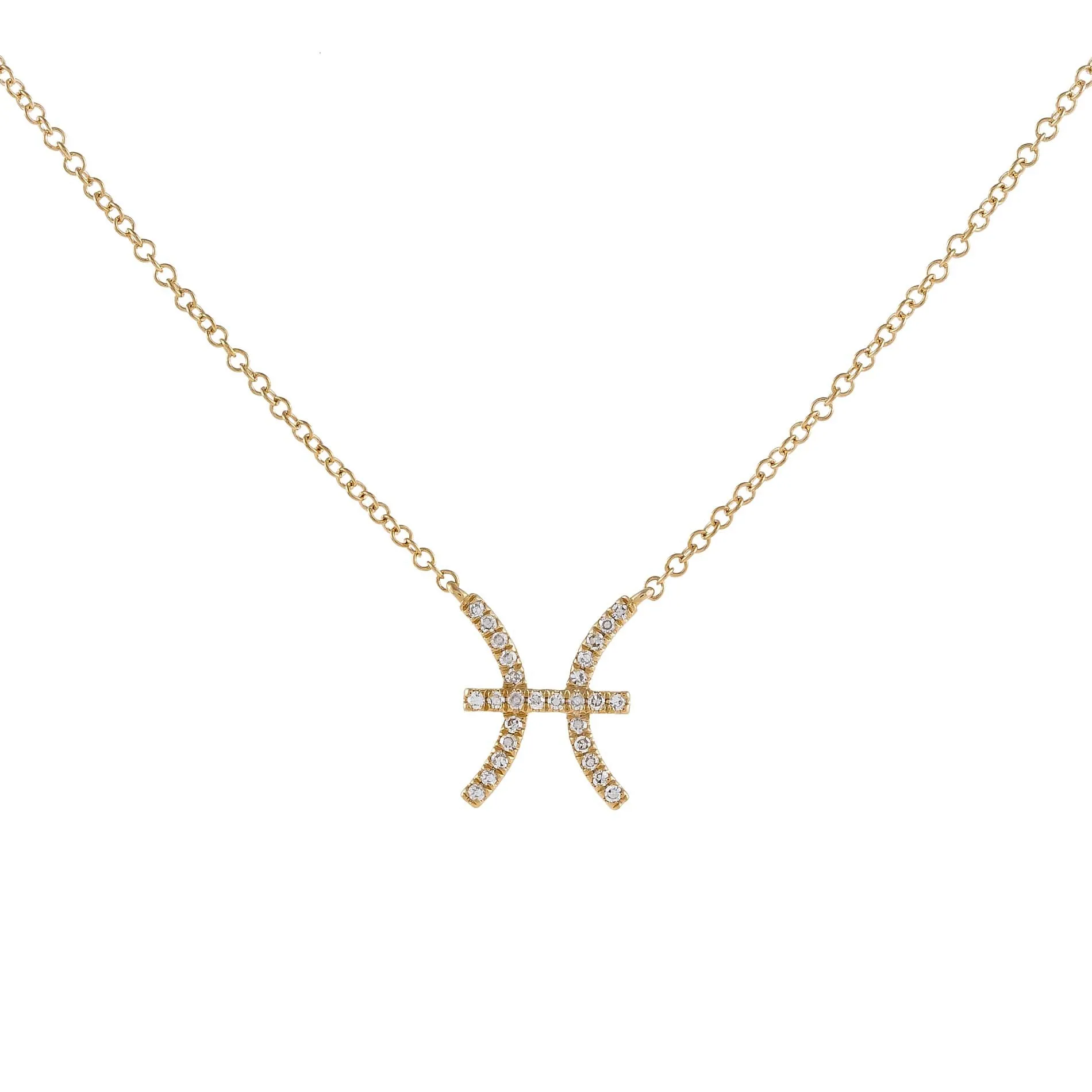Diamond Zodiac Necklace 14K