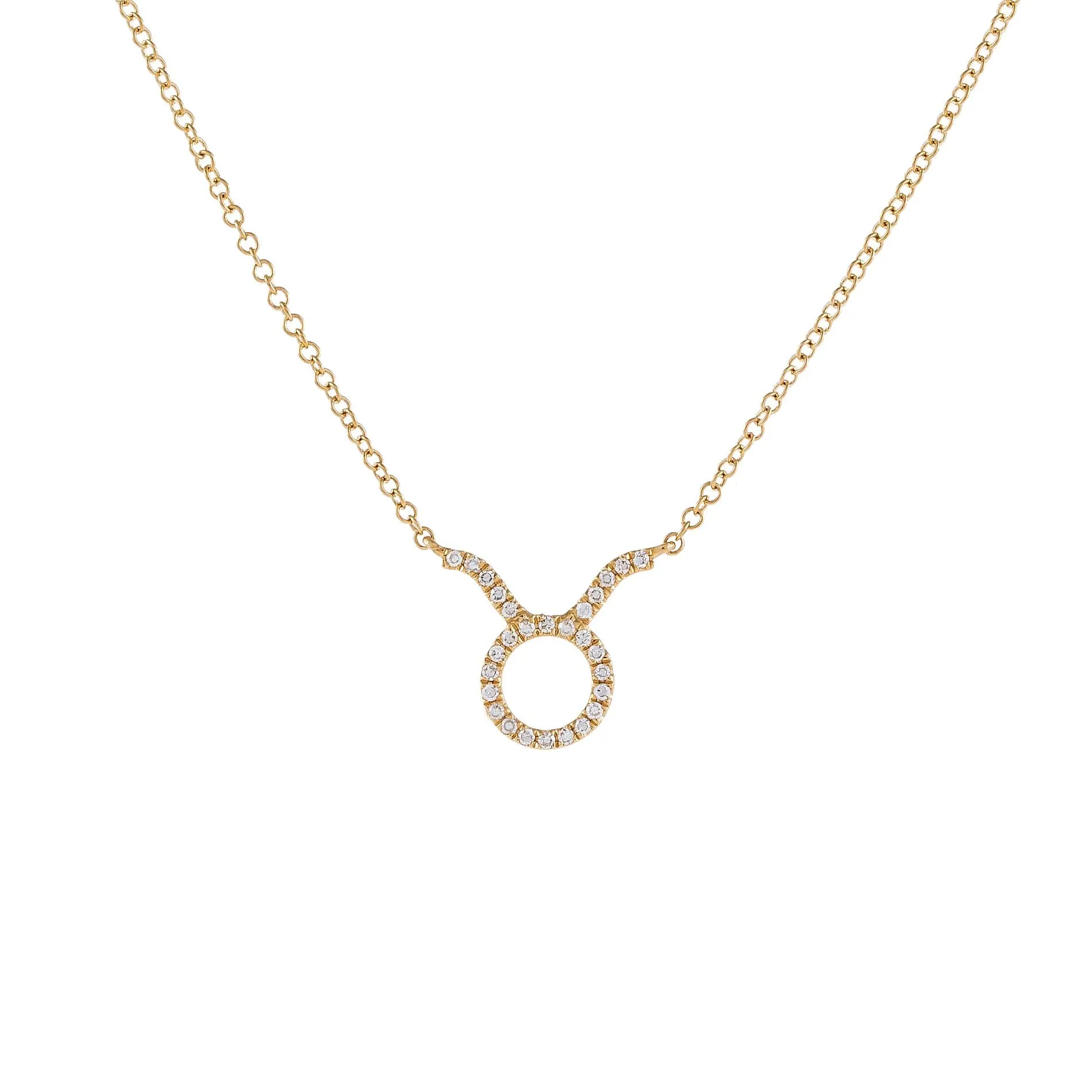 Diamond Zodiac Necklace 14K