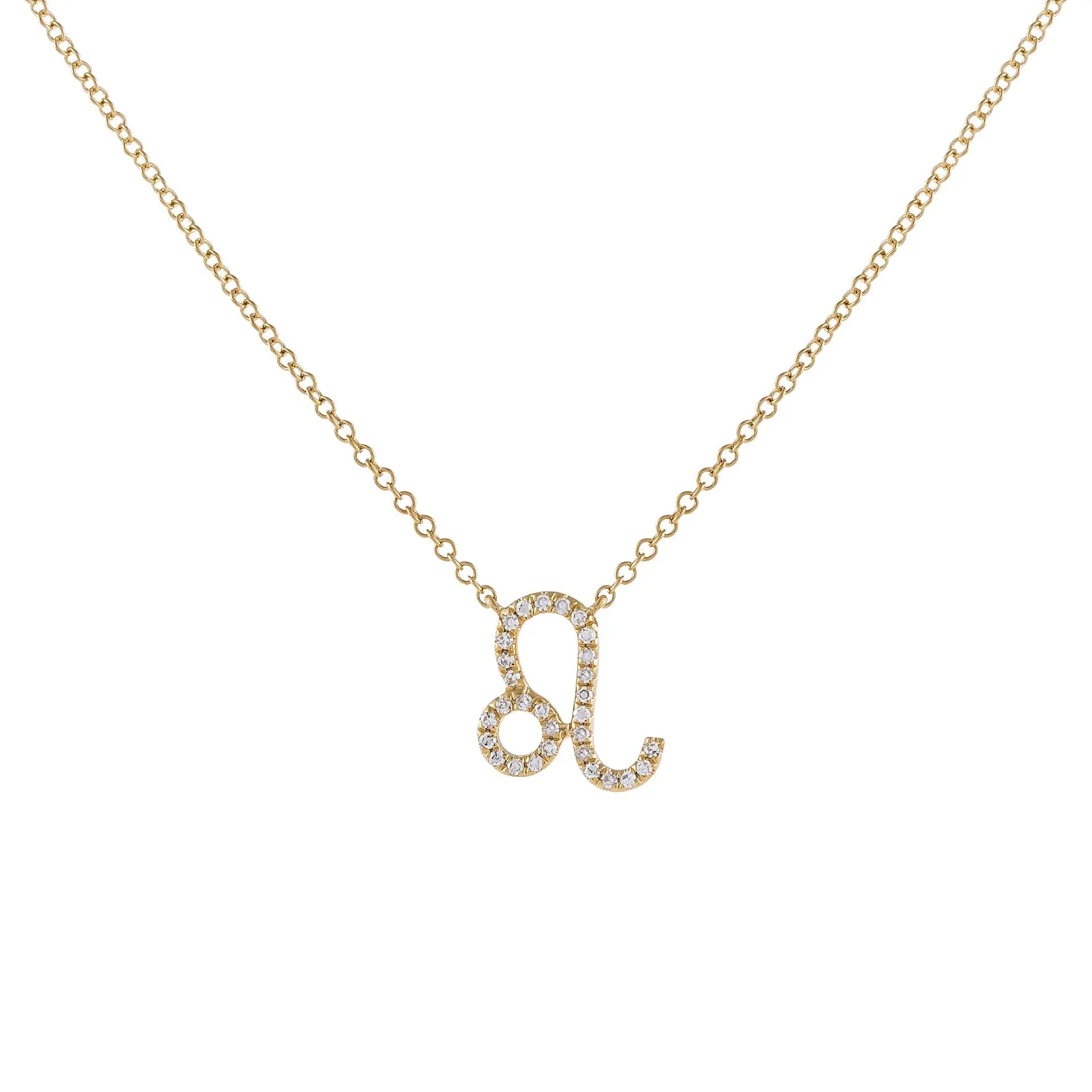 Diamond Zodiac Necklace 14K