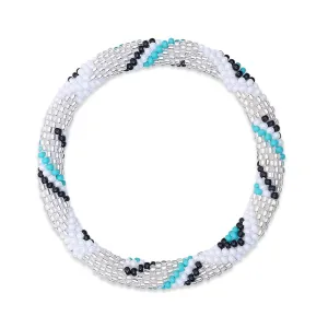 Electric Icicle | Himalayan Glass Bead Bracelet