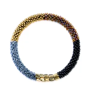 Eyes Wide Shut | Himalayan Glass Bead Bracelet