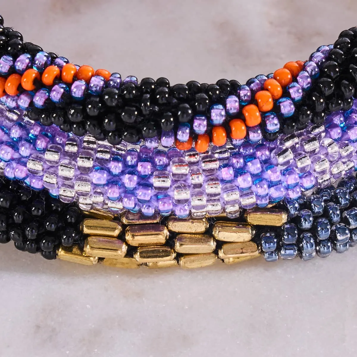 Eyes Wide Shut | Himalayan Glass Bead Bracelet