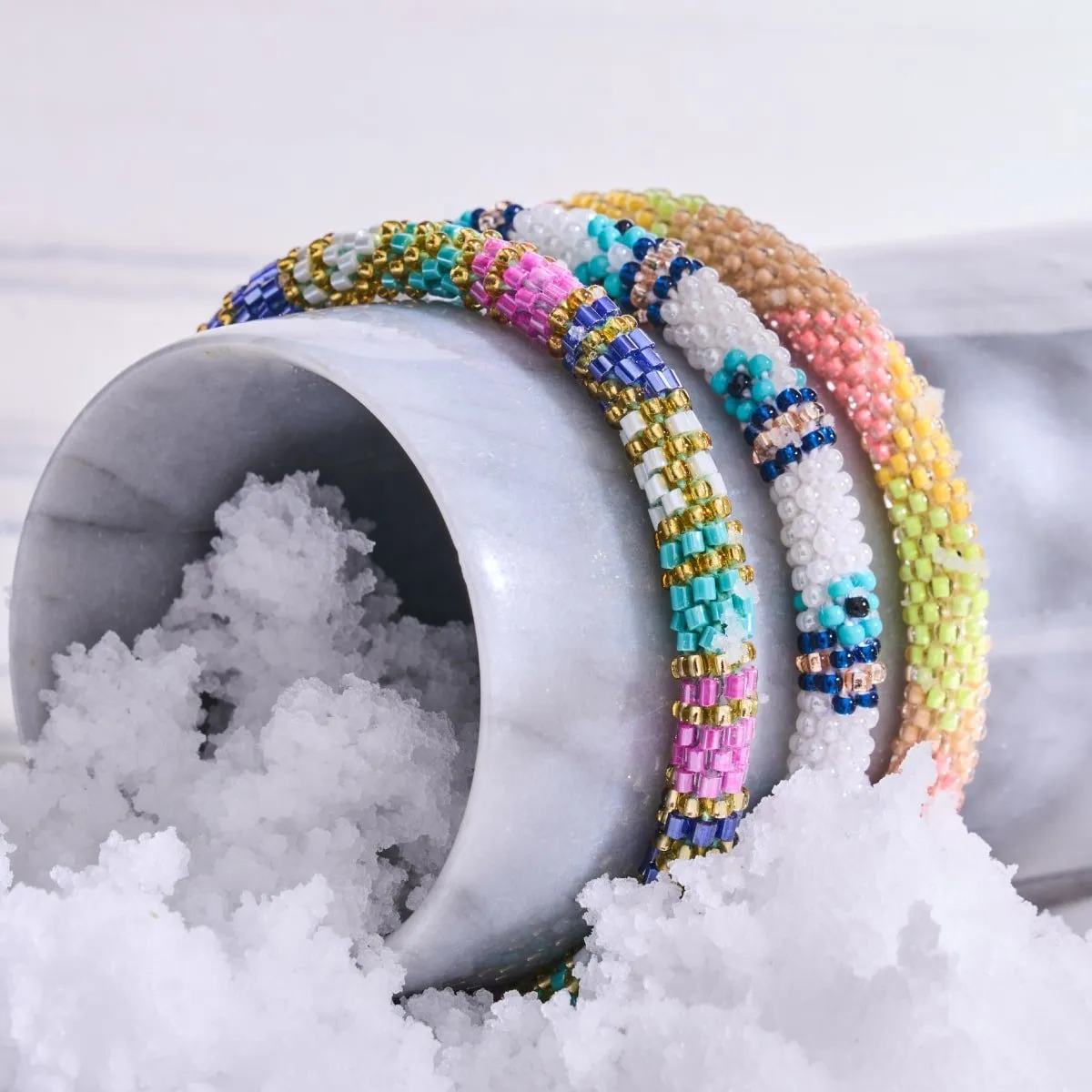 Flower Of The Nile | Himalayan Glass Bead Bracelet