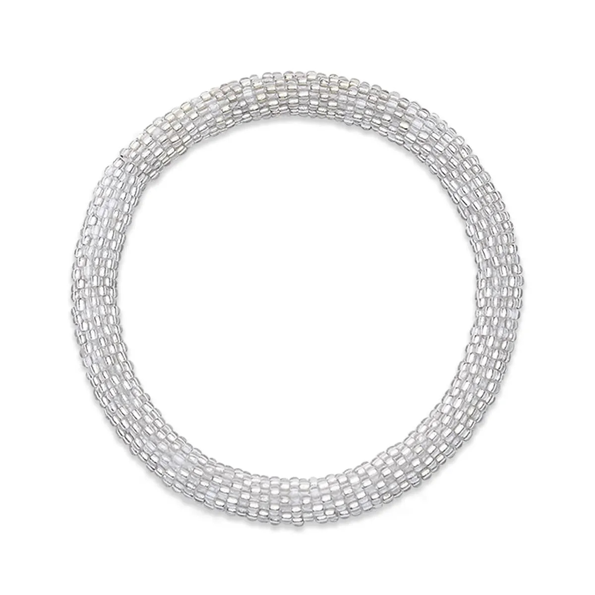 Frozen Solid | Himalayan Glass Bead Bracelet