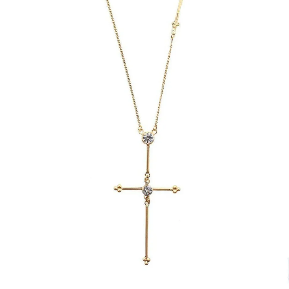 Garland Cross Necklace