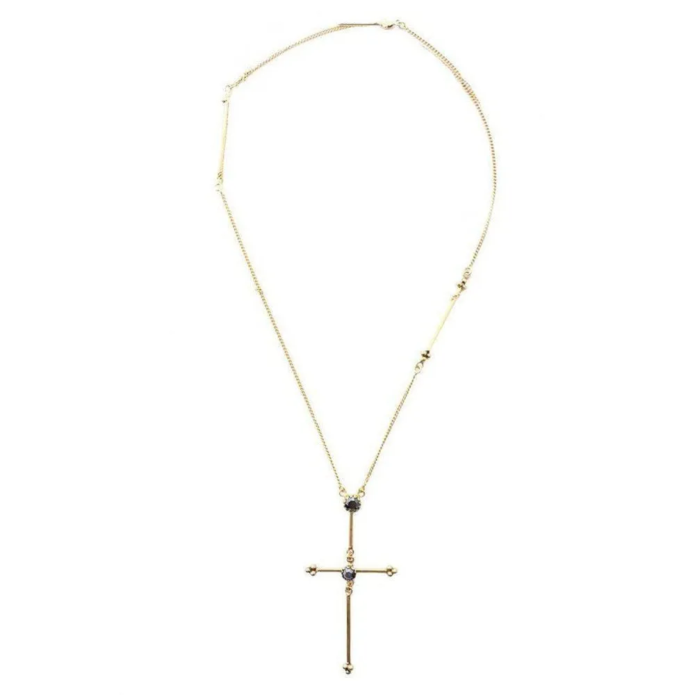 Garland Cross Necklace