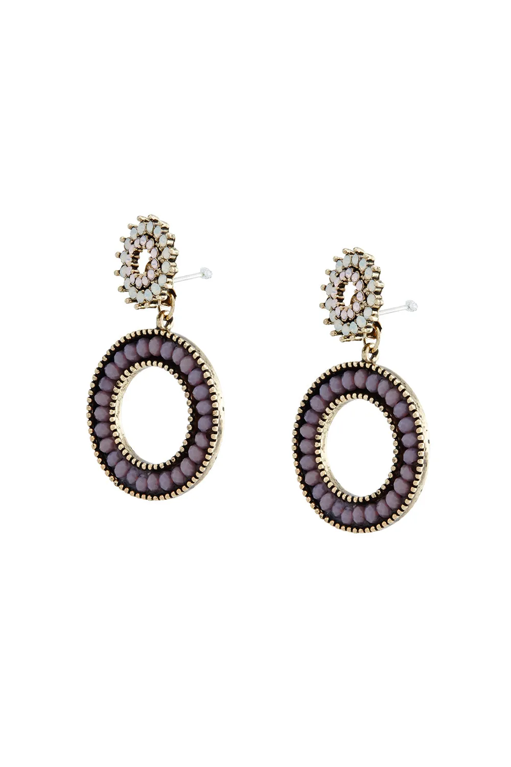 Gemstone Drop Earrings