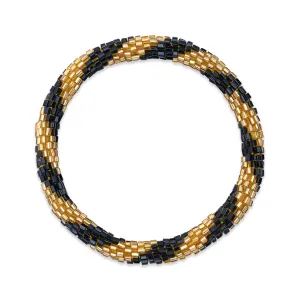 Golden Licorice  | Himalayan Glass Bead Bracelet