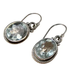 Green Amethyst Drop Earrings