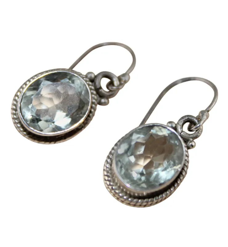 Green Amethyst Drop Earrings
