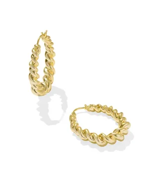 Haisley Hoop Earring in Gold Metal
