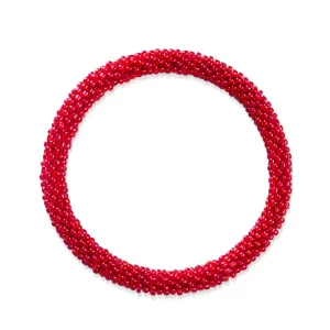 Holiday Red | Himalayan Glass Bead Bracelet