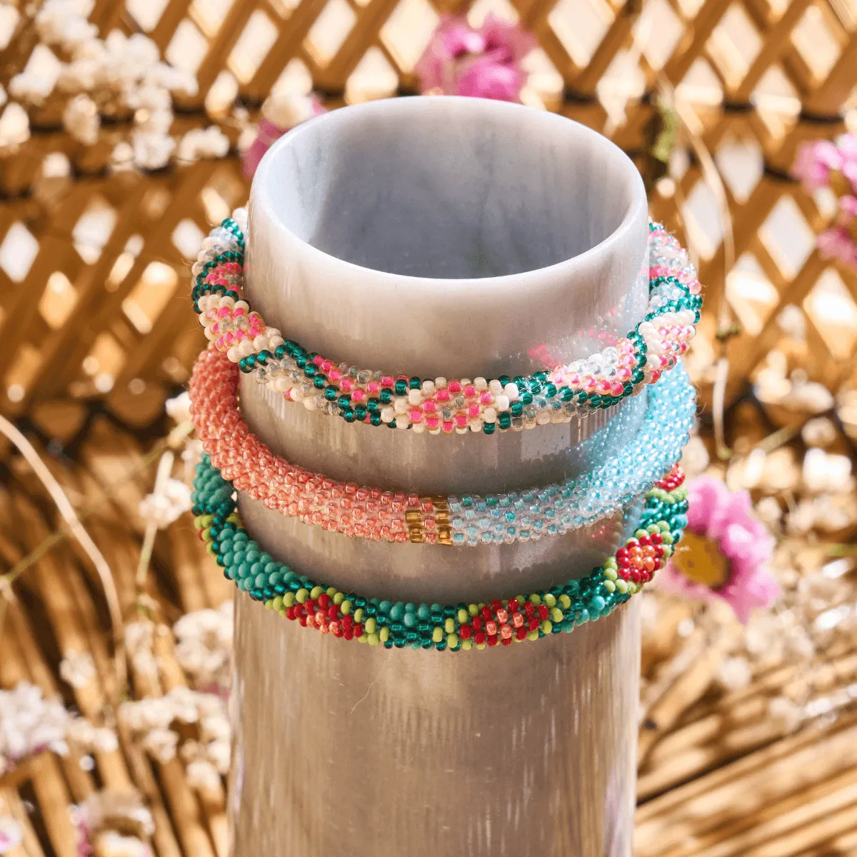 Ice Pop | Himalayan Glass Bead Bracelet