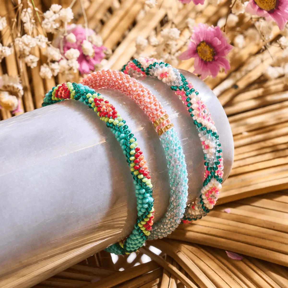 Ice Pop | Himalayan Glass Bead Bracelet