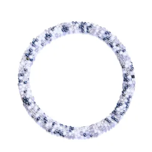 Icy Pearls | Himalayan Glass Bead Bracelet