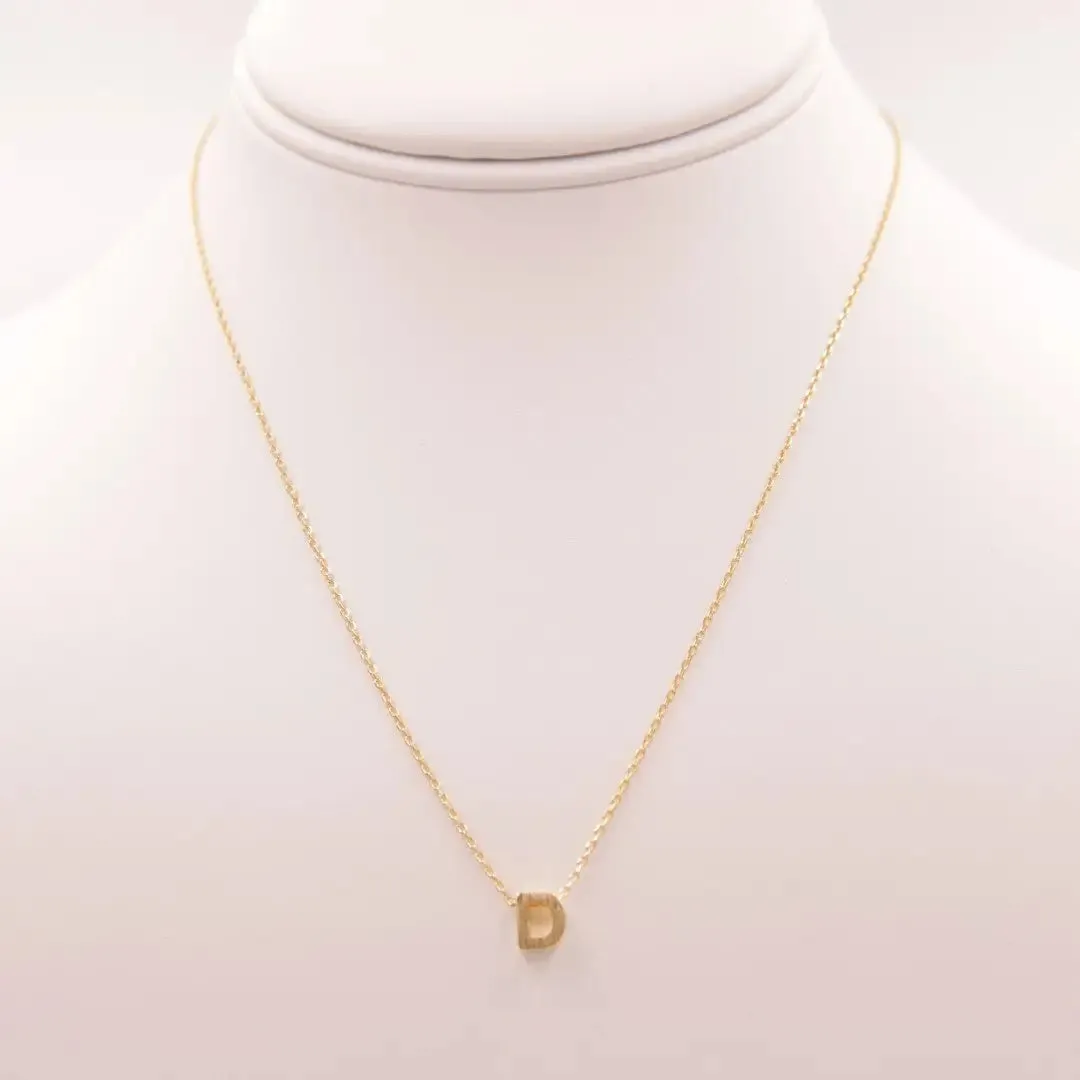 INITIAL D GOLD NECKLACE