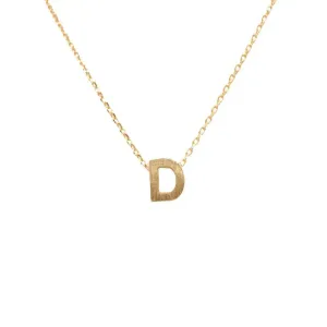 INITIAL D GOLD NECKLACE