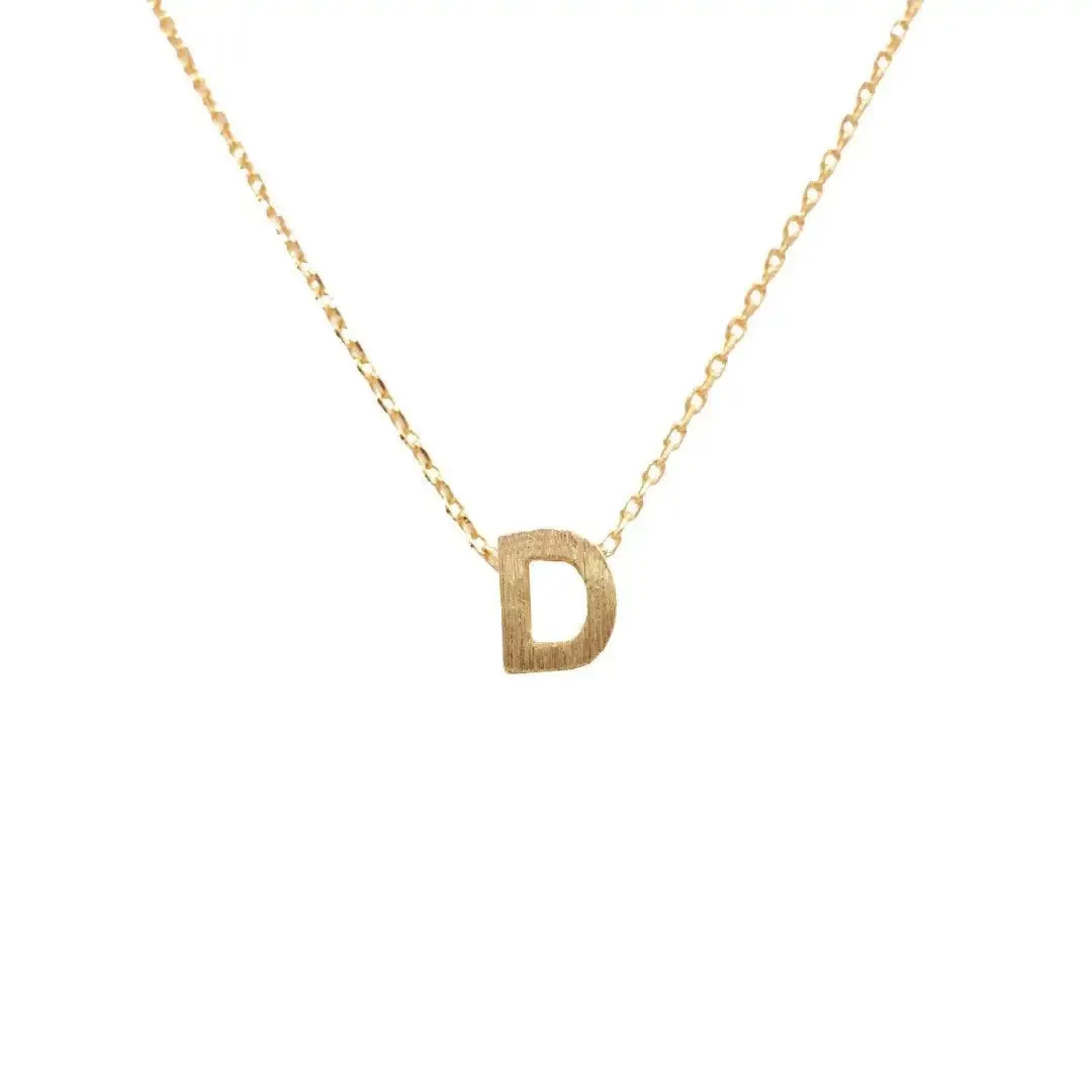 INITIAL D GOLD NECKLACE