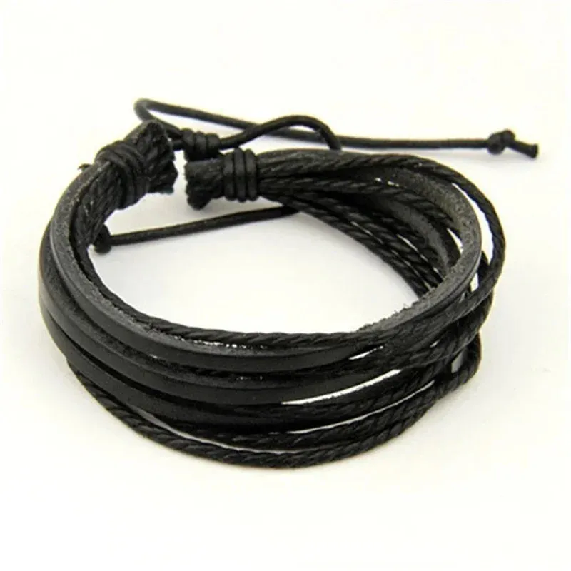 Jewellery - Handmade Boho Multilayer Leather Bracelet
