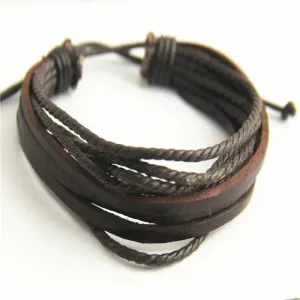 Jewellery - Handmade Boho Multilayer Leather Bracelet